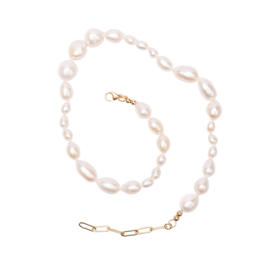 Mixed Teardrop Freshwater Pearl Necklace