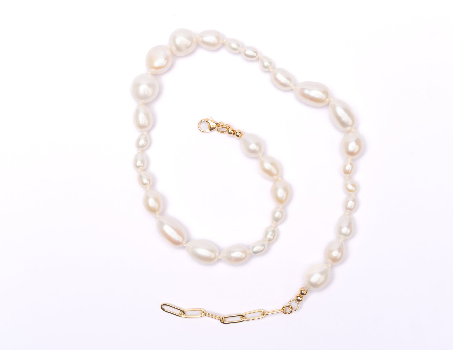Mixed Teardrop Freshwater Pearl Necklace