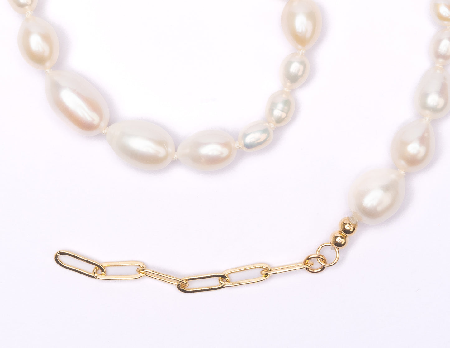 Mixed Teardrop Freshwater Pearl Necklace