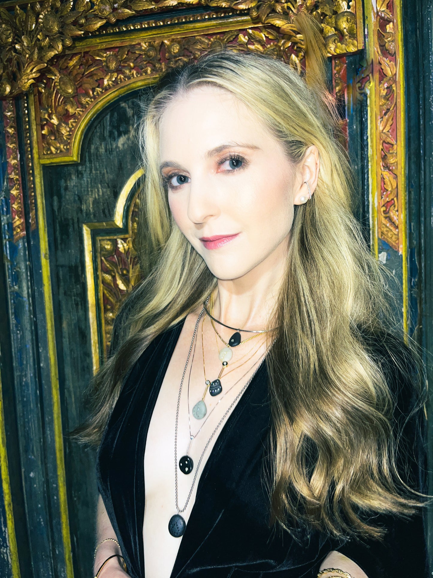 Platinum Pavé Diamond Ear Suspender Cuffs