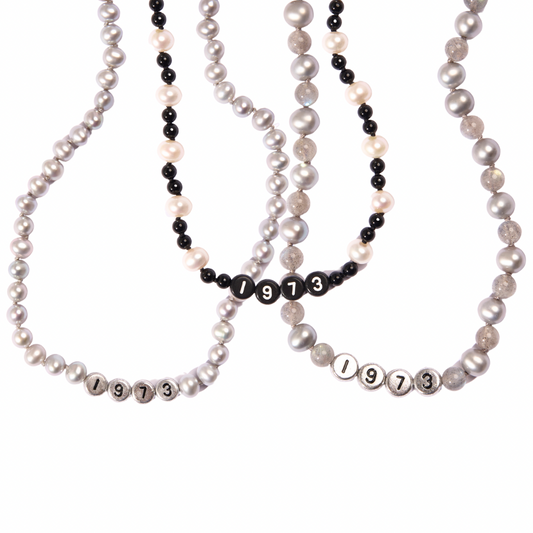 1973 Gemstone // Pearl Candy Necklaces