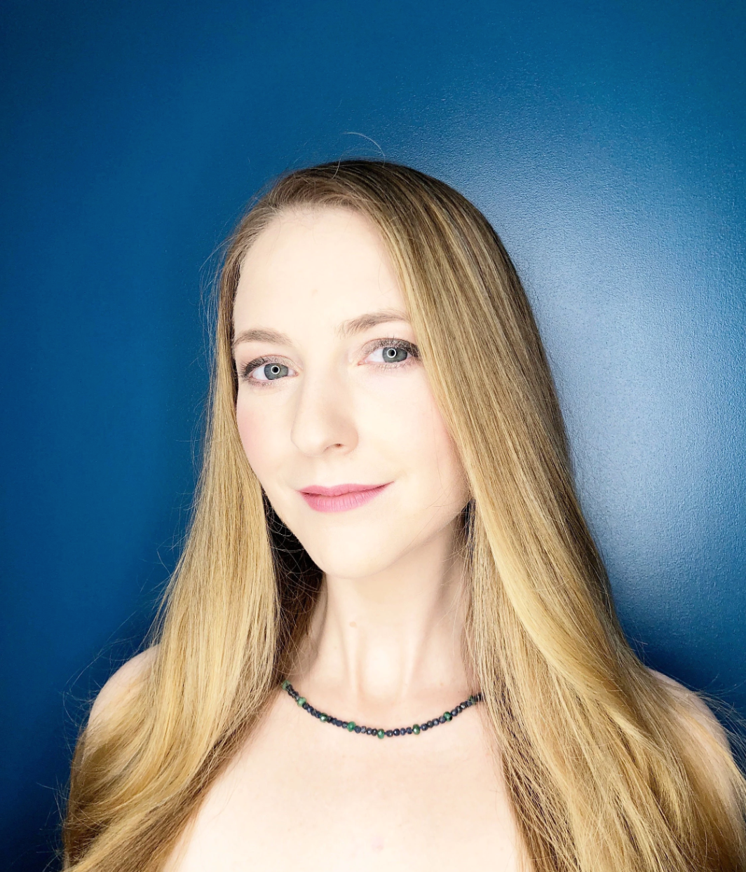 14K Gold Raw Emerald + Sapphire Tennis Necklace