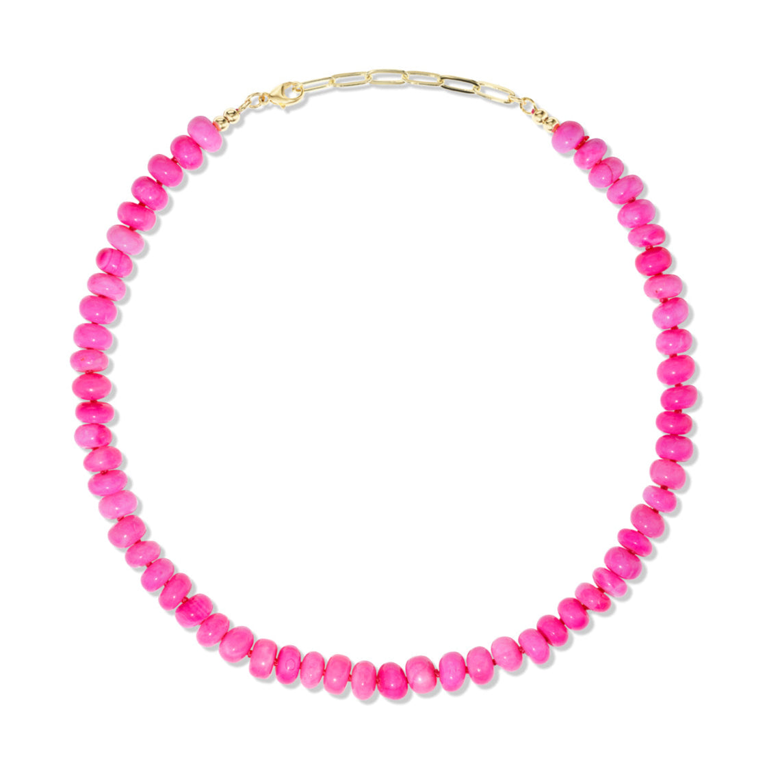 Hot Pink Opal Candy Necklace