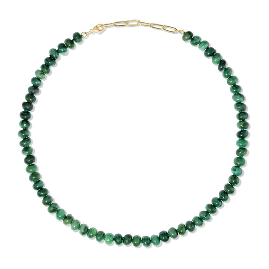 Green Jade Hand-Knotted Silk Candy Necklace