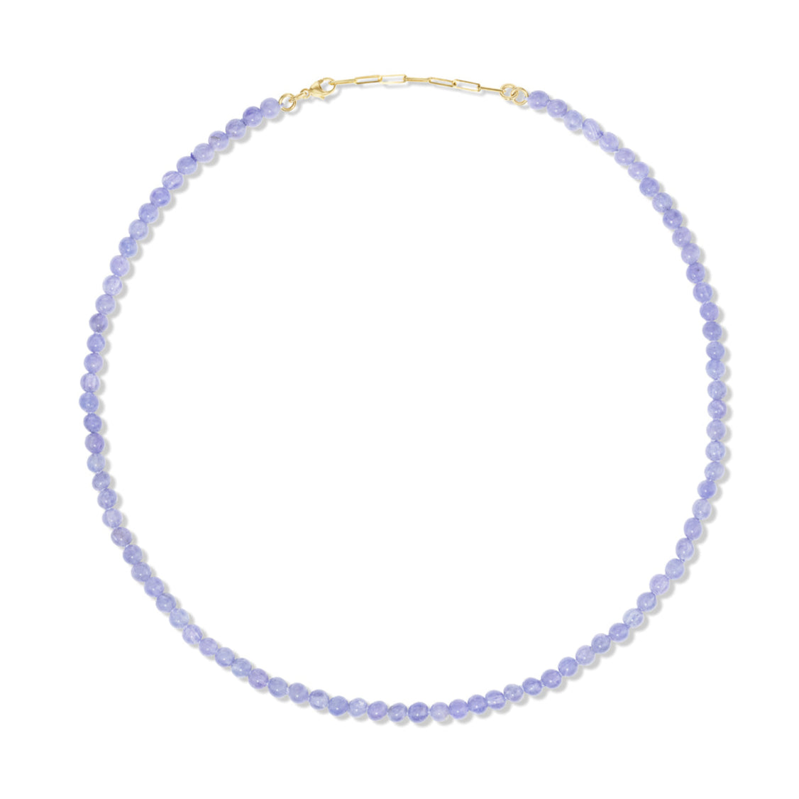 14K Gold Tanzanite Choker Necklace