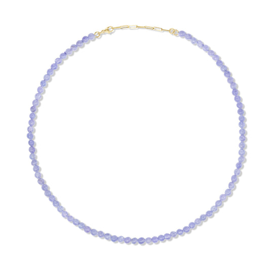 14K Gold Tanzanite Choker Necklace