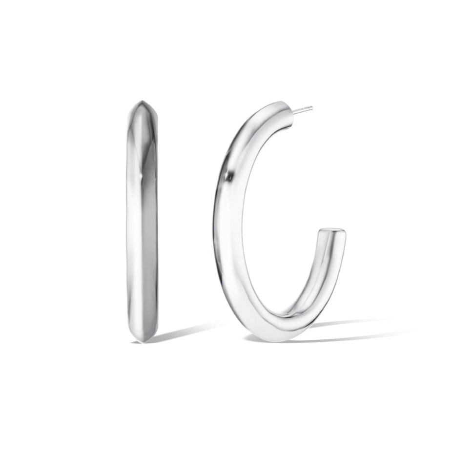 Sterling Silver Icon Hoop Earrings