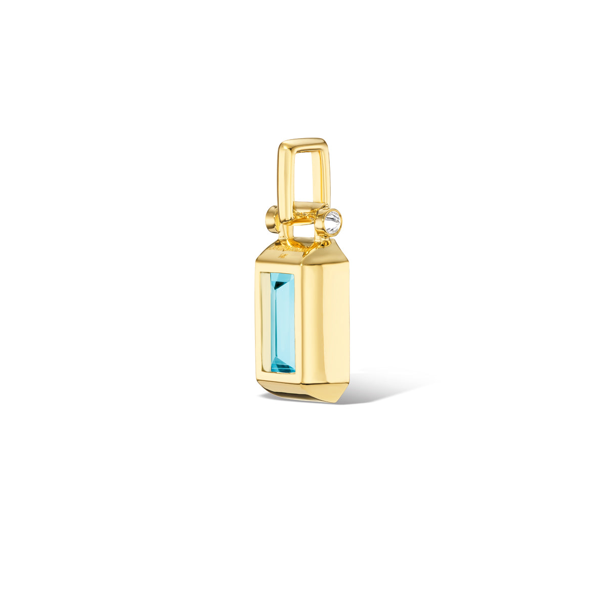 14K Gold Aquamarine + Diamond Pendant To Benefit Children's Hospital Los Angeles