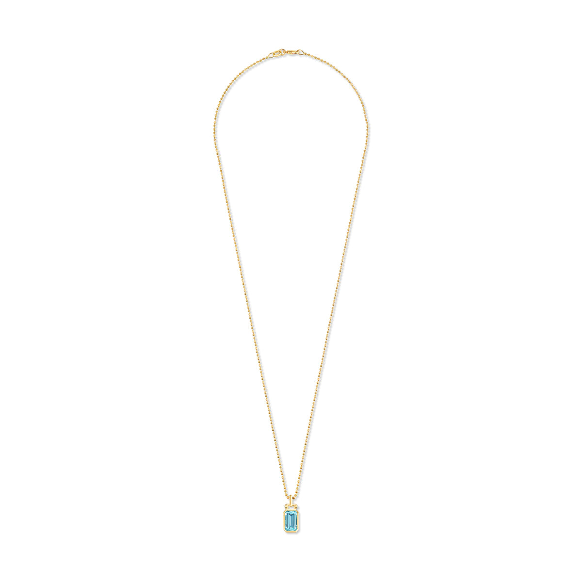 14K Gold Aquamarine + Diamond Pendant To Benefit Children's Hospital Los Angeles