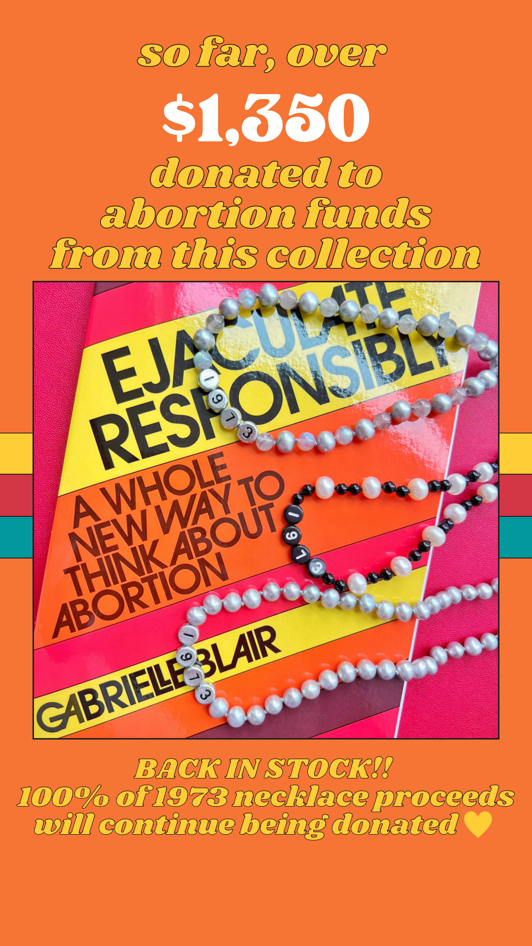 1973 Gemstone // Pearl Candy Necklaces