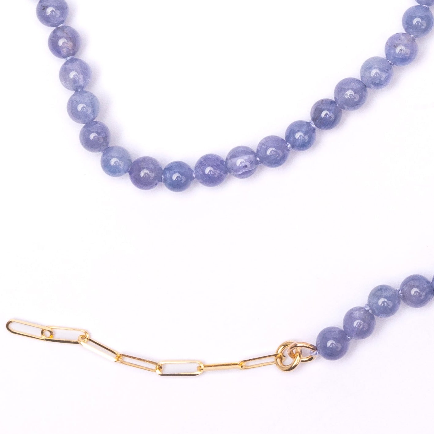 14K Gold Tanzanite Choker Necklace