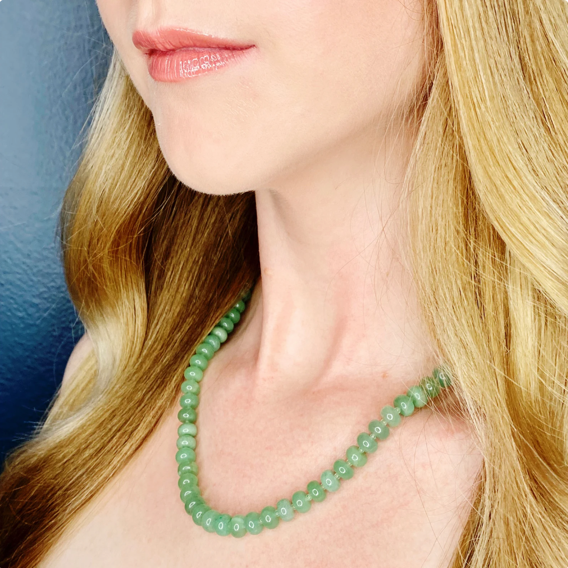 Green Aventurine Candy Necklace