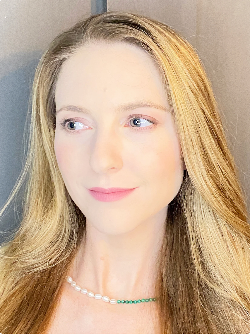 Malachite + Freshwater Pearl Moi et Toi Necklace