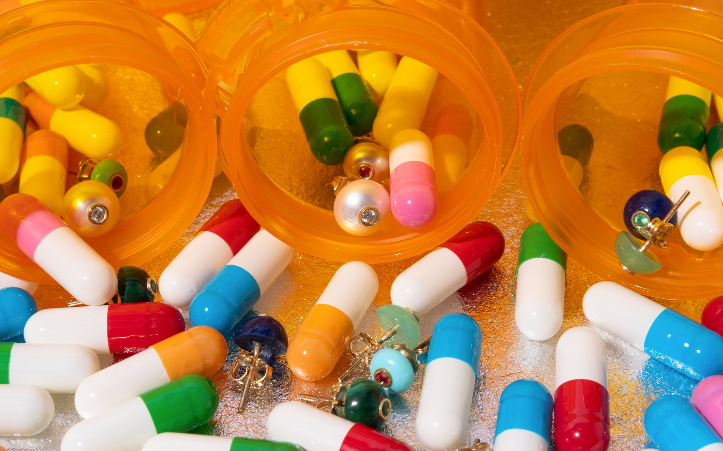 14K Gold Freshwater Pearl + Diamond Stud Earrings