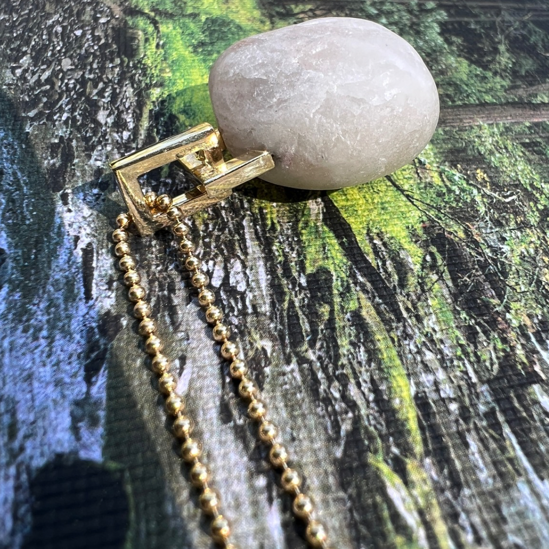 14K Gold + Diamond + Morganite Tahoe GEM // STONE Necklace