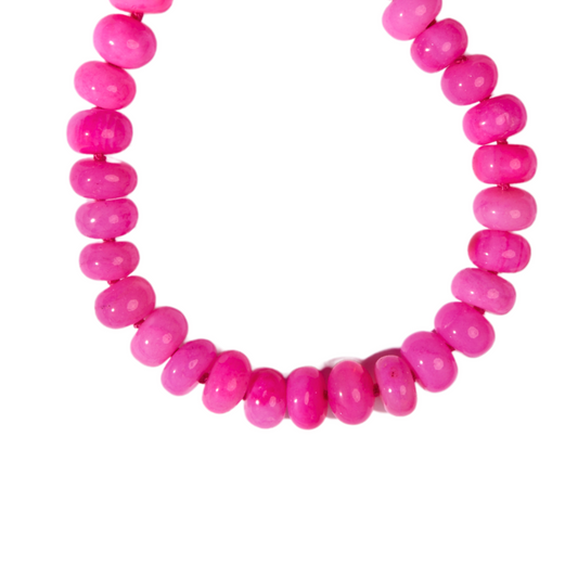 Hot Pink Opal Candy Necklace