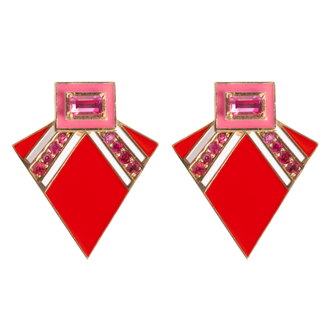 Vintage Authentic Fendi Clip On Earrings - Ruby Lane