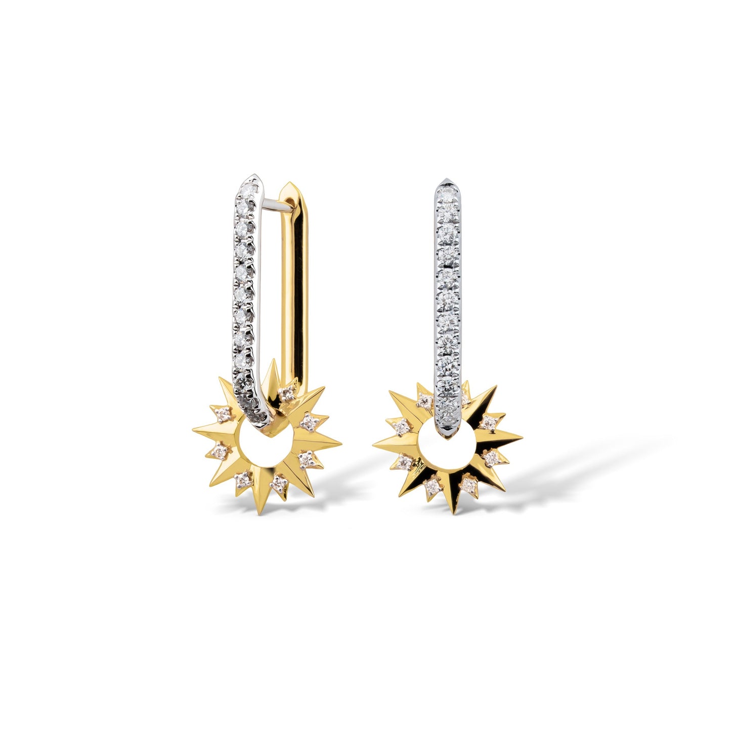 18K Gold + Diamond Earring Charm Spurs