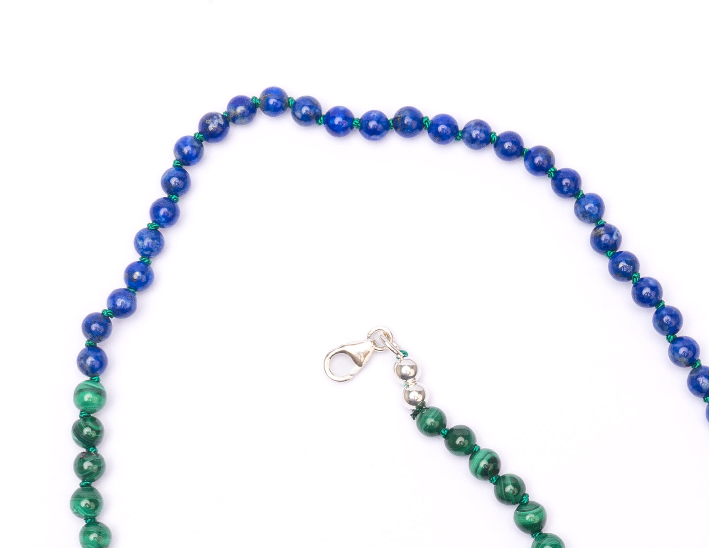 Lapis + Malachite Moi et Toi Necklace